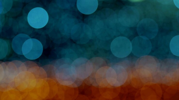 Night abstract background is defocused with nice bokeh. Blurred Christmas Lights Bokeh. Pan across blur .