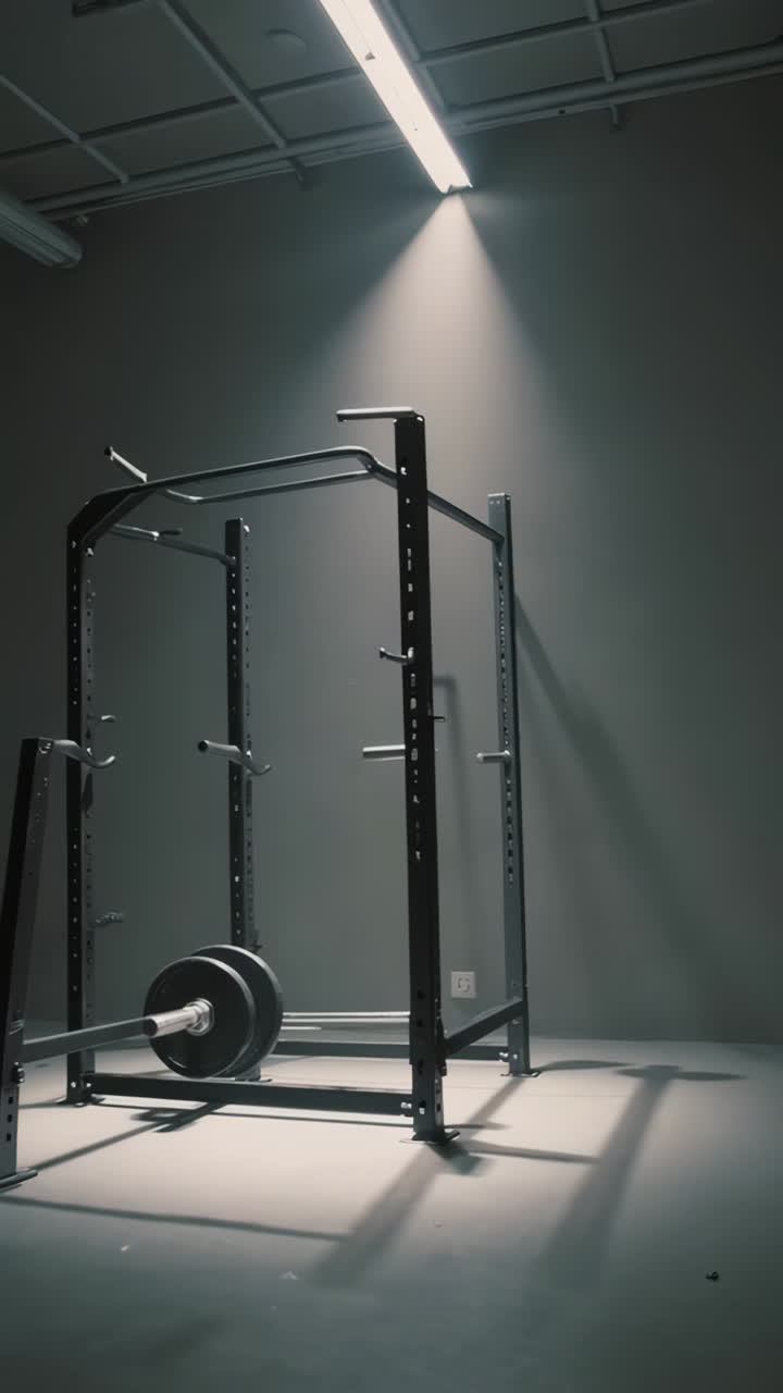 Empty Gym Power Rack