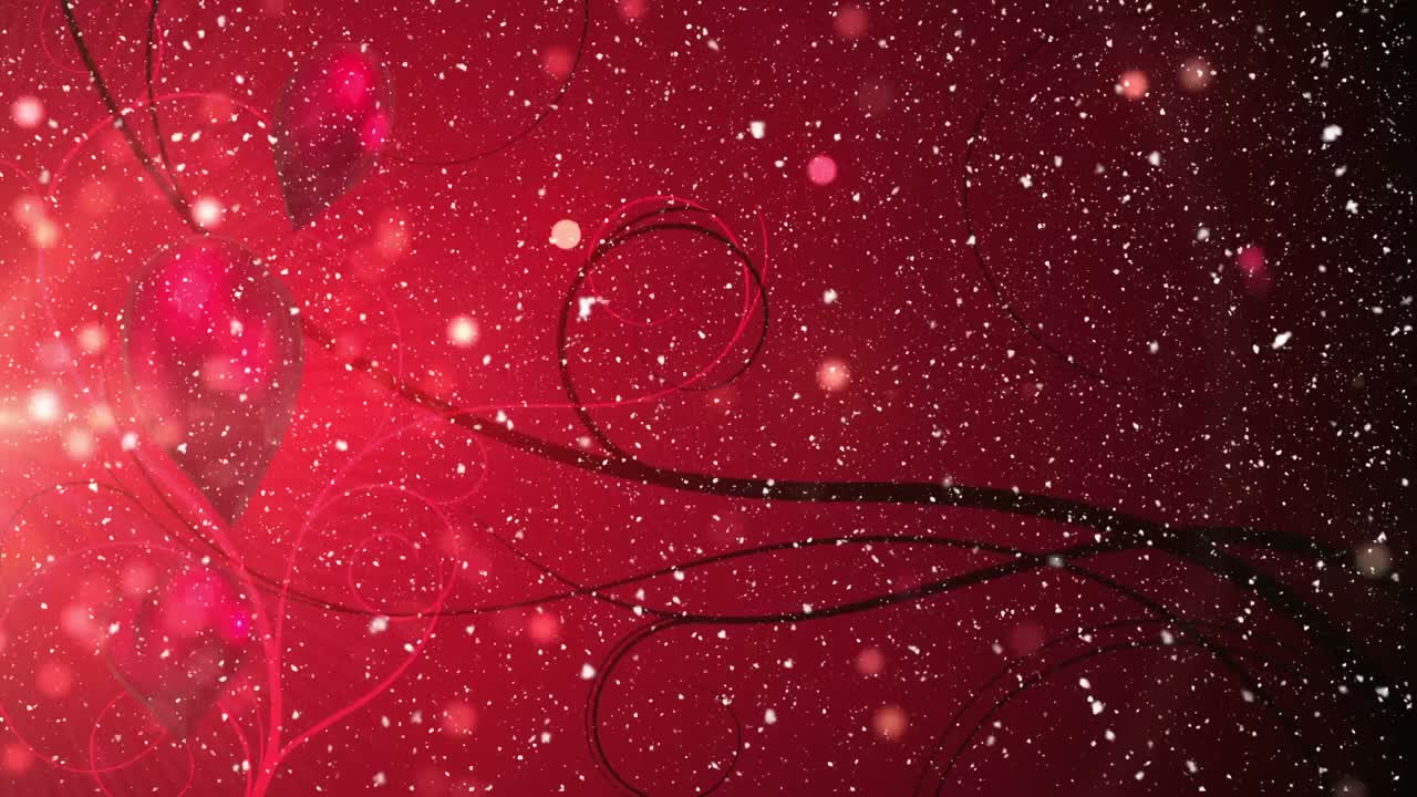 크리스마스 장식의 디지털 애니메이션 4k