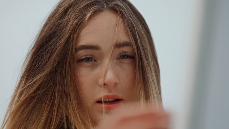 retrato en primer plano de una mujer