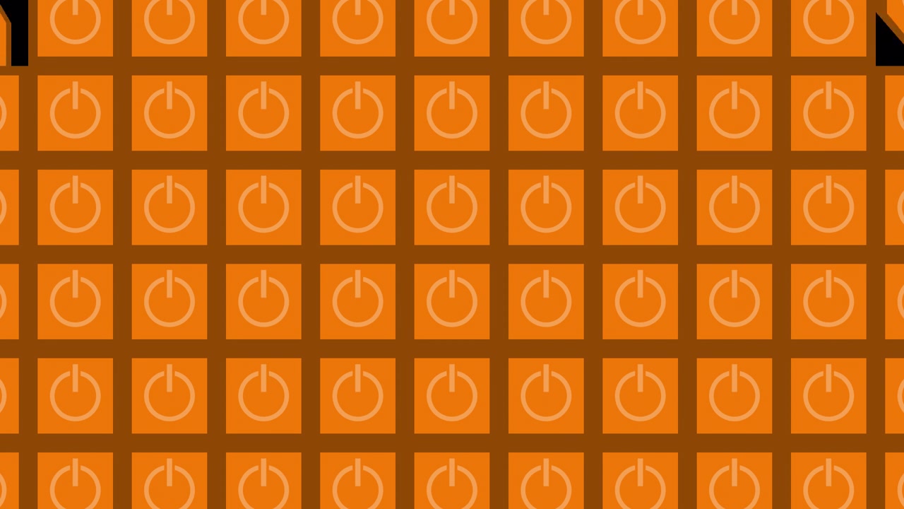 Orange Power Button Pattern