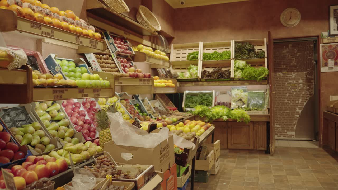 productos frescos en un mercado