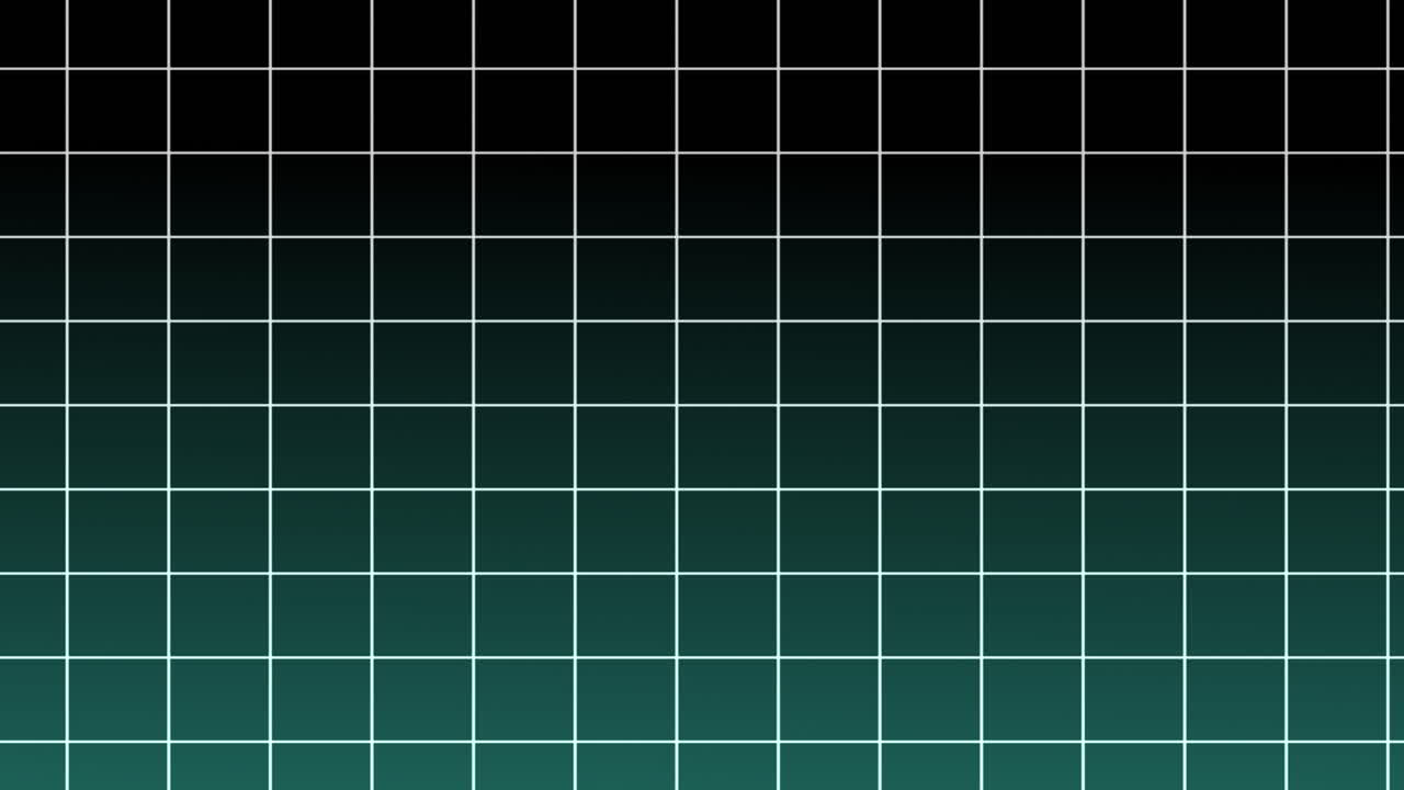 Abstract Grid Pattern with Black and Teal Gradient Background
