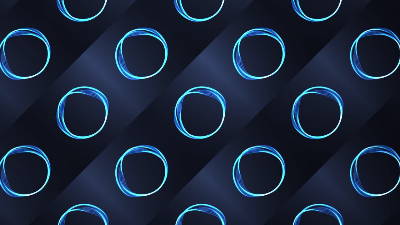 추상적인 파란 원 패턴 배경