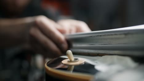 guitar repair in progress