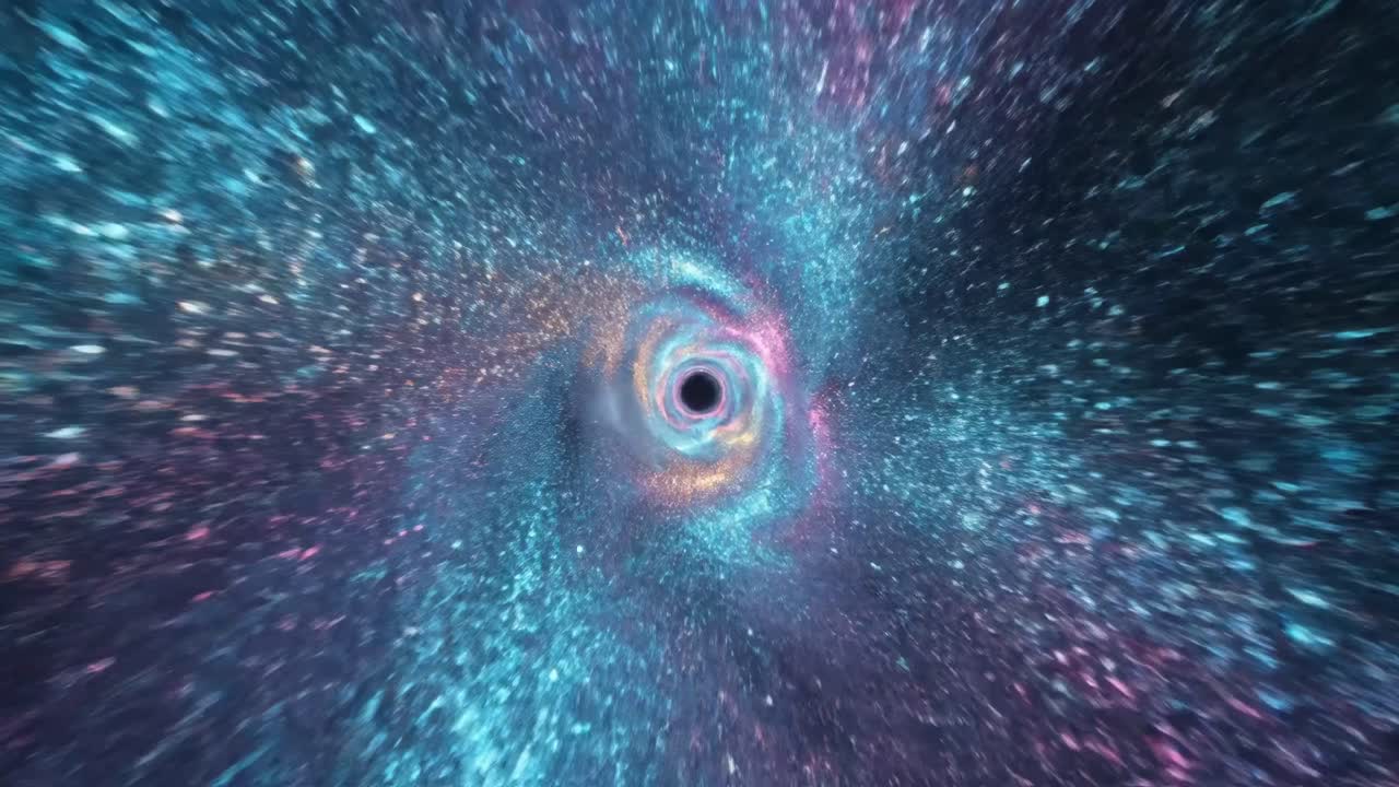 A journey through a cosmic wormhole and black hole