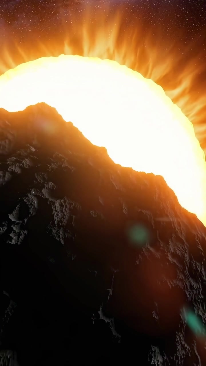Dramatic Space Eclipse of a Star by a Dark Planet