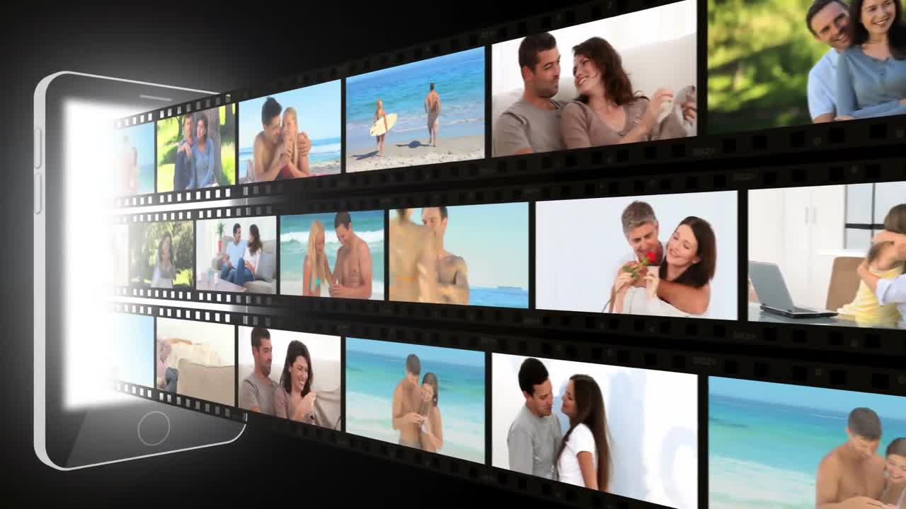 montaje de parejas en varias situaciones