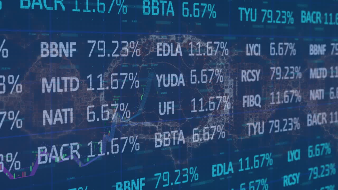 Animation of data processing over human brain