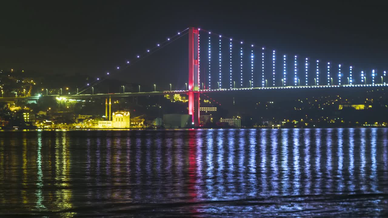 보스포루스 다리 (bosphorus bridge) 와 오르타코이 모스크 (ortakoy mosque)