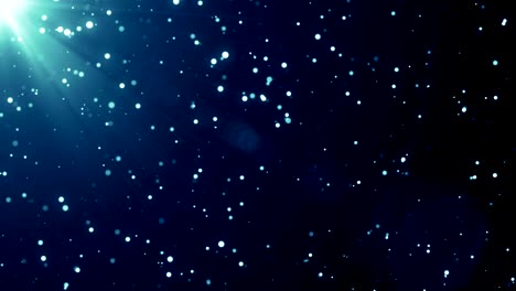 particles blue dust abstract light bokeh motion titles cinematic background loop