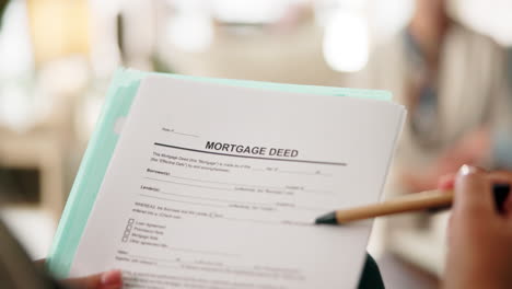 mortgage deed signing