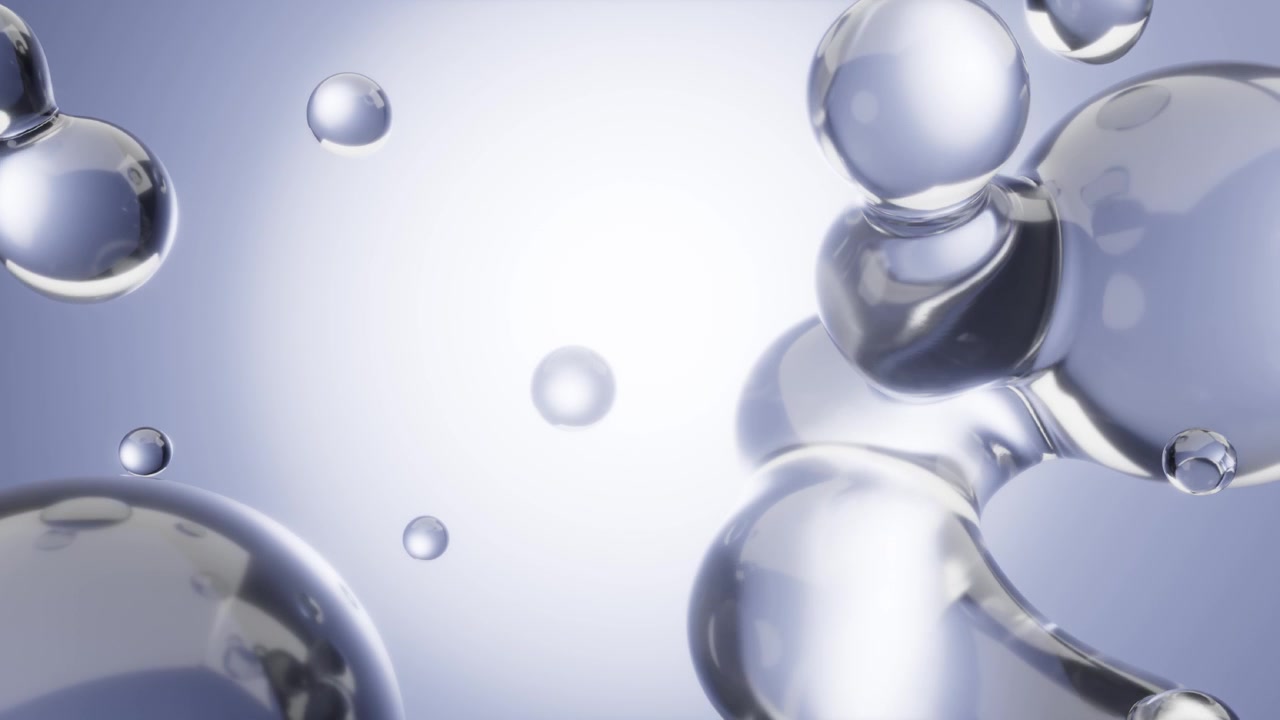 Gocce di siero liquido trasparente astratto