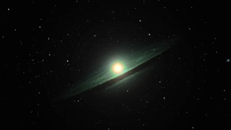 una galaxia girando con luz brillante en medio de un universo oscuro