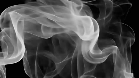 ethereal swirling white smoke art animated overlay, transparent 4k video, alpha channel, prores 4444