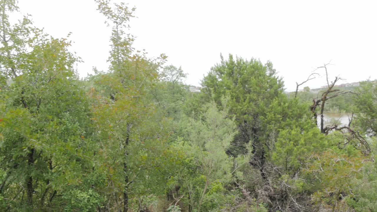 폭우 후 침수된 공원