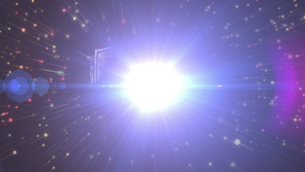 반 ⁇ 이는 불빛 위에 반 ⁇ 이는 불빛 패턴의 애니메이션