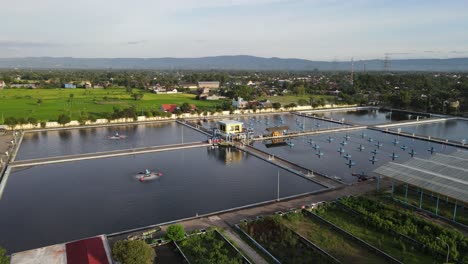 Aerial-view-wastewater-treatment-plant