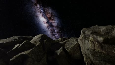 4k astrophotography star trails over sandstone canyon walls.