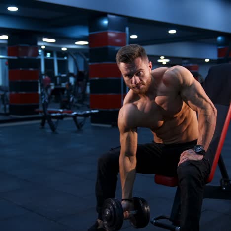 power fitness man biceps