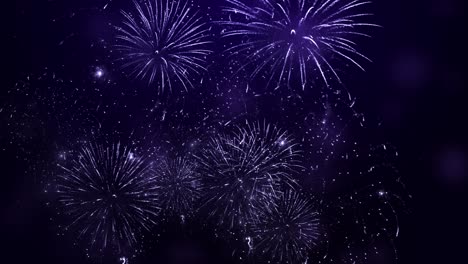 long time seamless glowing fireworks lights sky golden firework sky on fireworks festival show