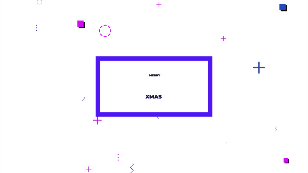 feliz navidad con memphis formas geométricas abstractas