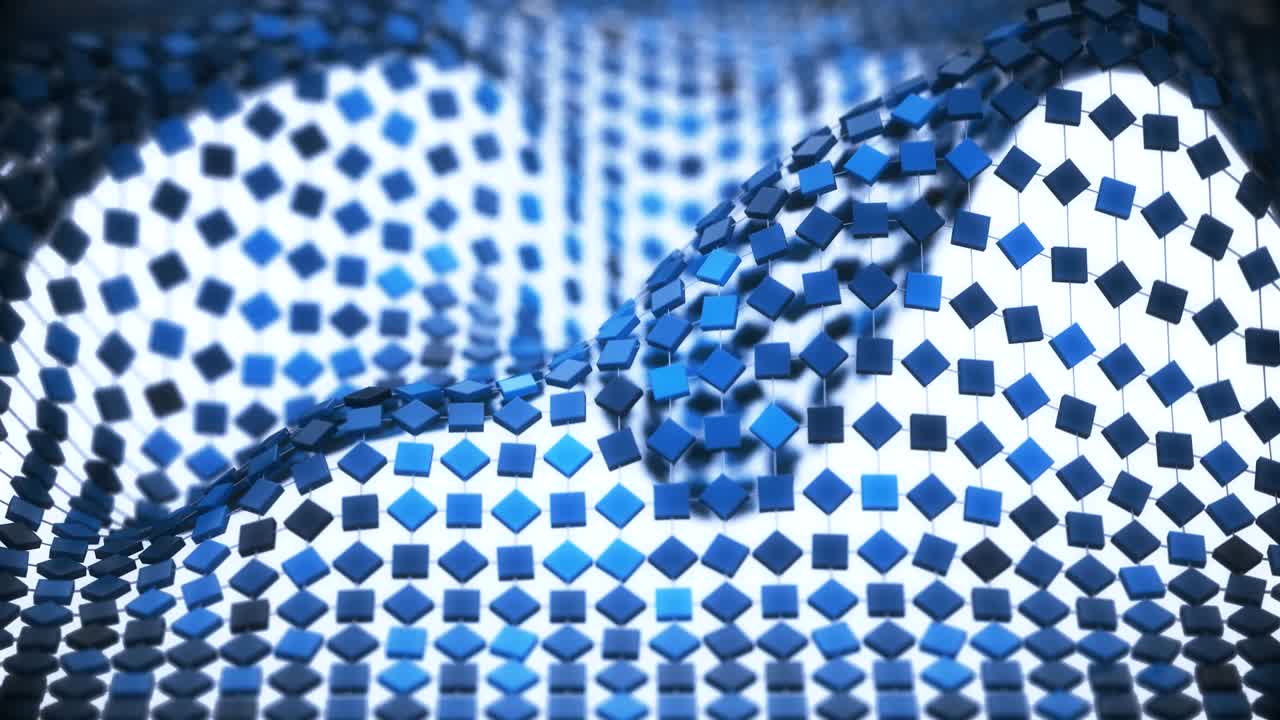 la malla de moléculas de la red 4k.