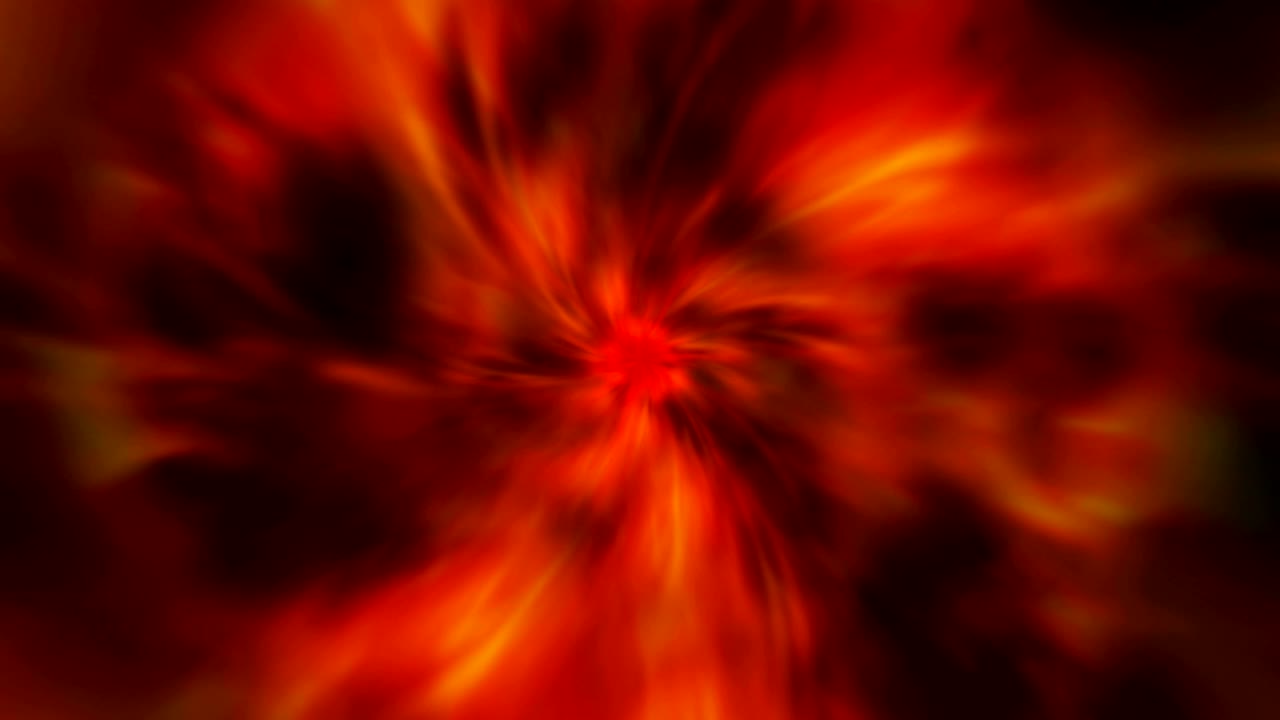 túnel de llamas, anillos de fuego, fondo, animación, renderización, bucle