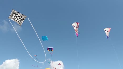 Kite-festival-in-Huntington-Beach,-California.-3-9-19