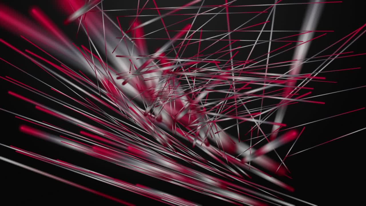 poderosa animación con objetos de rayas en cámara lenta, 4096x2304 bucle 4k