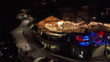 aerial view of the zermatt luxury hotel in switzerland.