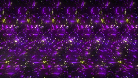 purple and yellow geometric lights background