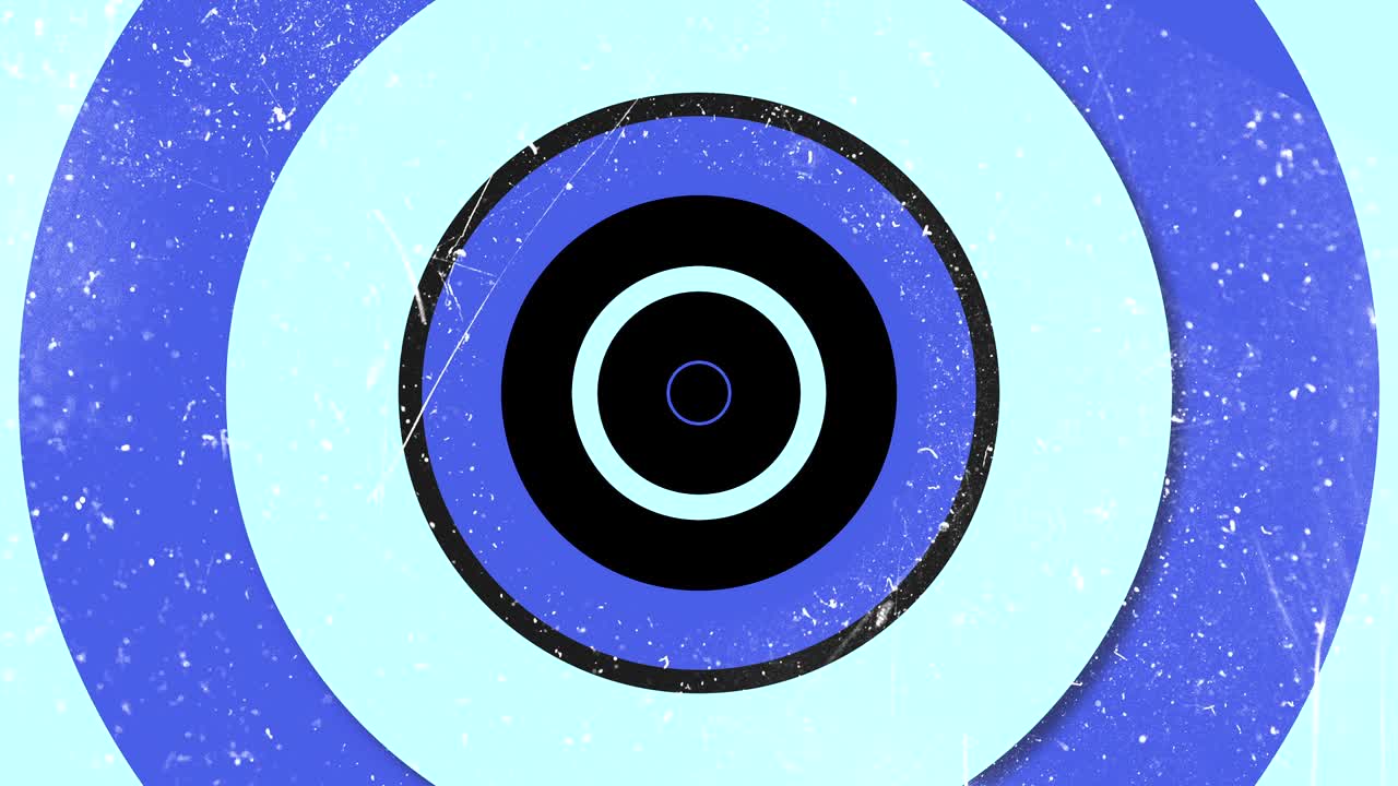 círculos retro con polvo y arañazos con efecto grunge, renderización 3d de fondo generado por computadora