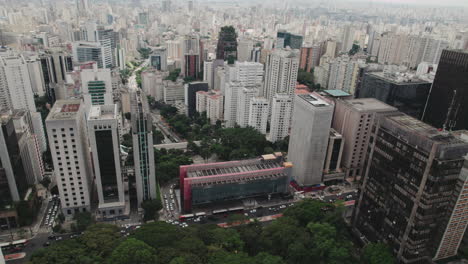 aerial view of sao paulo cityscape