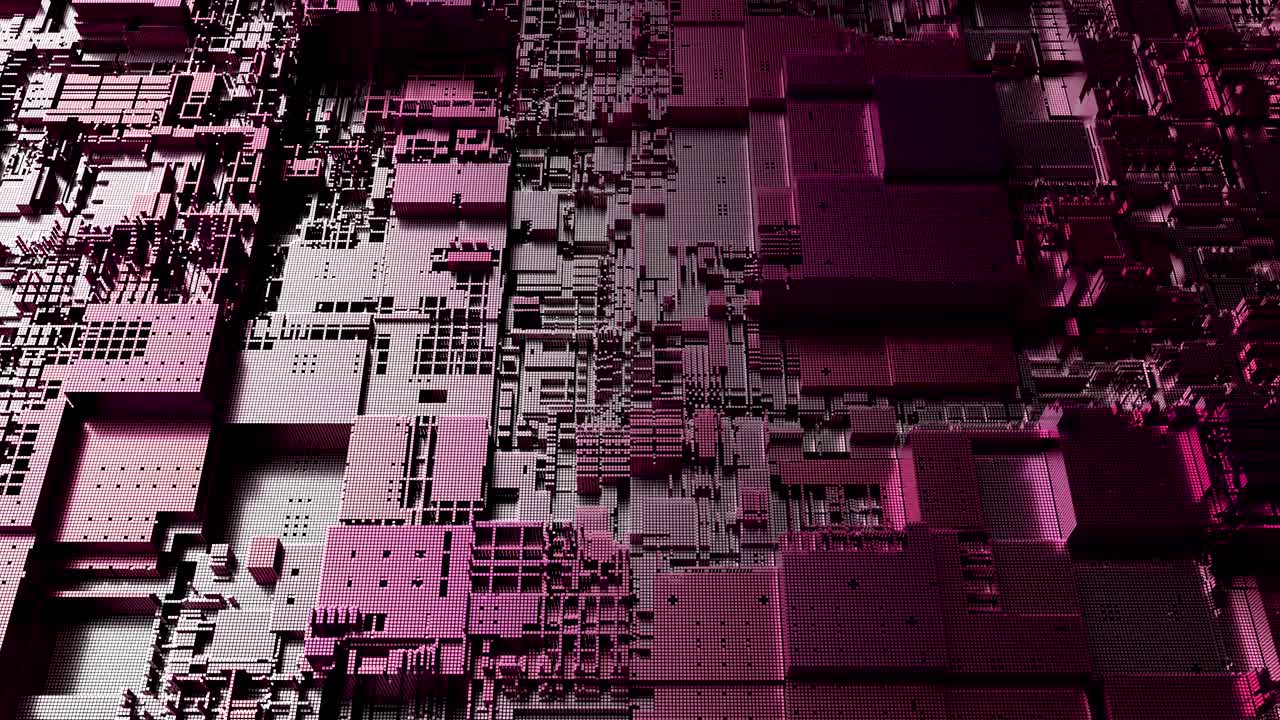 el fondo de la tecnología de la cpu abstracta futurista de 4k.