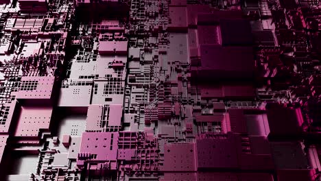 4k futuristic abstract cpu tech background.