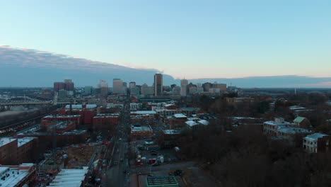 Luftaufnahme-Der-Skyline-Der-Innenstadt-Von-Richmond,-Virginia