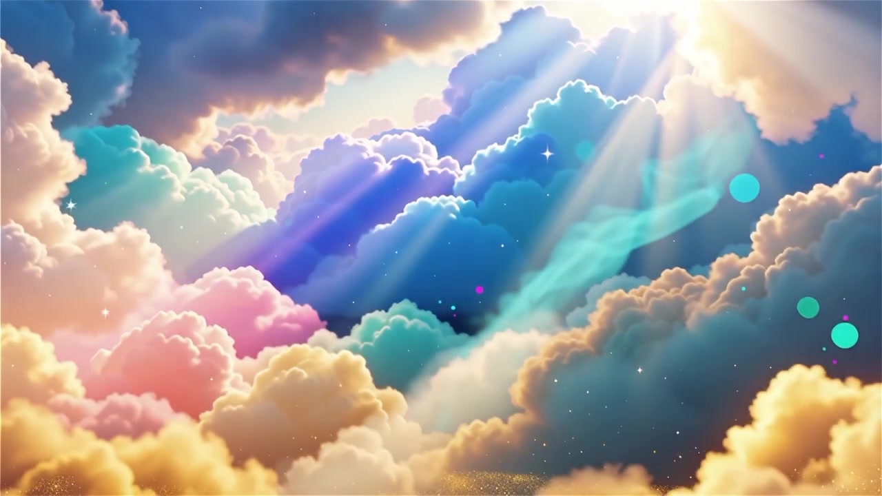 Christian Heavenly Light Worship Background