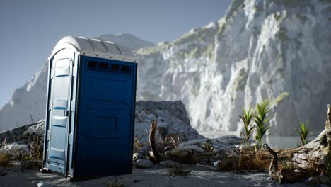 Baño-Móvil-Portátil-En-La-Playa.-Cabina-Wc-Quimica