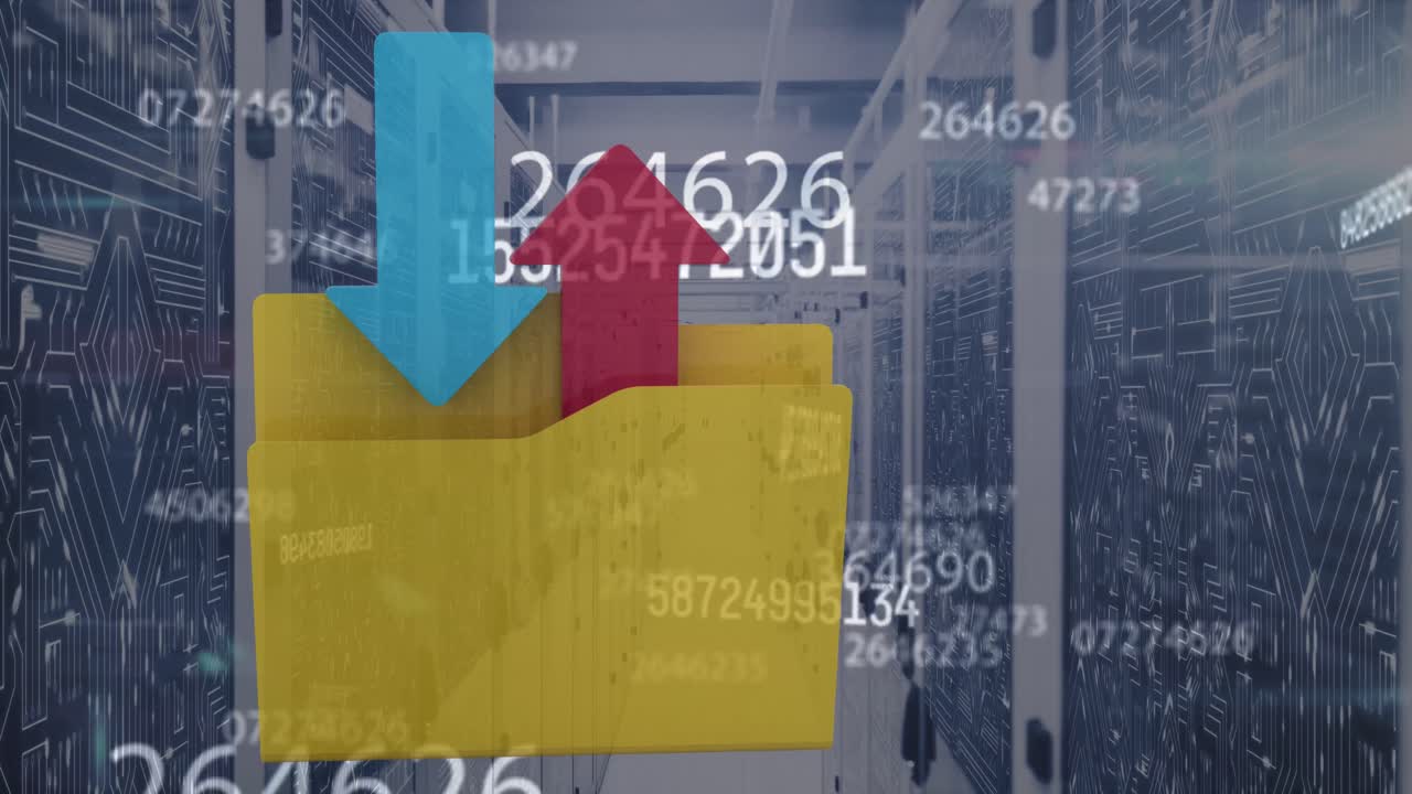 서버를 통해 그래프, 화살표 및 숫자의 애니메이션