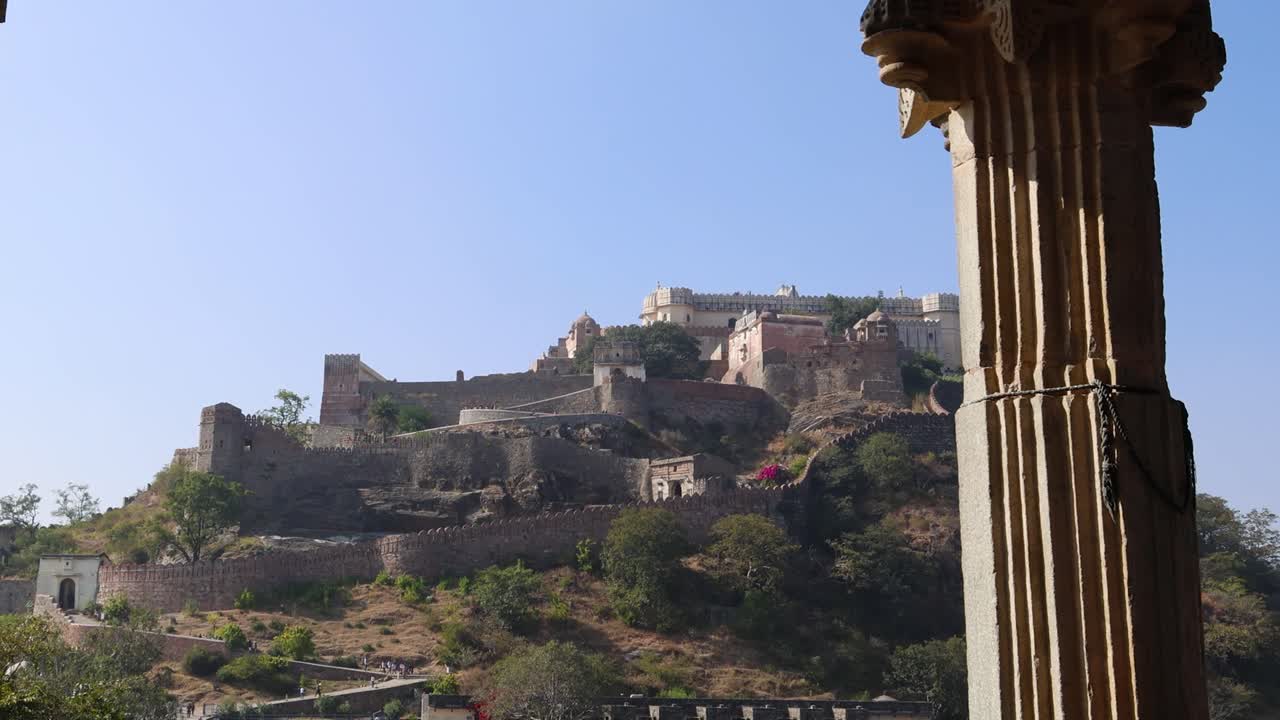 Panoramic View of Kumbhalgarh Fort in Rajasthan, India