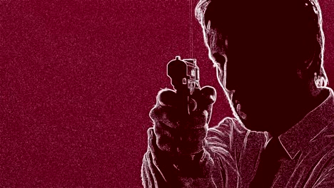 Hombre con un arma.