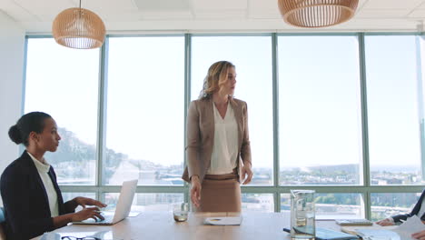 business meeting in conference room
