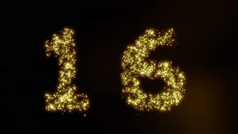 glowing new year countdown 2022 christmas glittering gold lights sparkling eve clock countdown timer