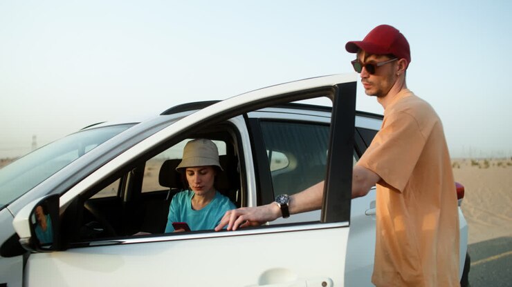 Auto in panne nel deserto