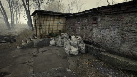 pripyat cityview of exclusion zone near the chernobyl nuclear power plant