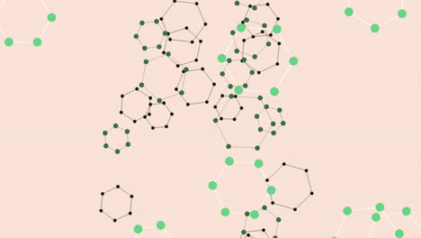 una intrincada red de nodos interconectados forma una red visualmente atractiva