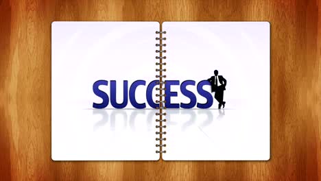 success text animation, rendering, background, loop