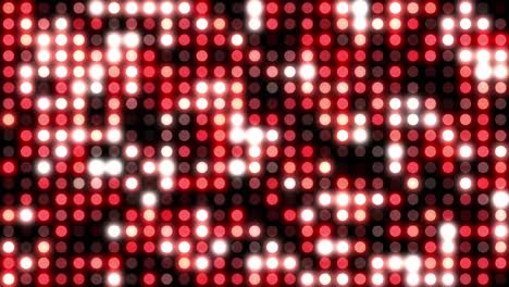 Digital-animation-of-grey-paper-burning-over-red-disco-lights-against-black-background