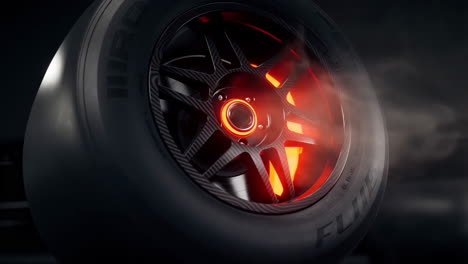 close-up of a car wheel
